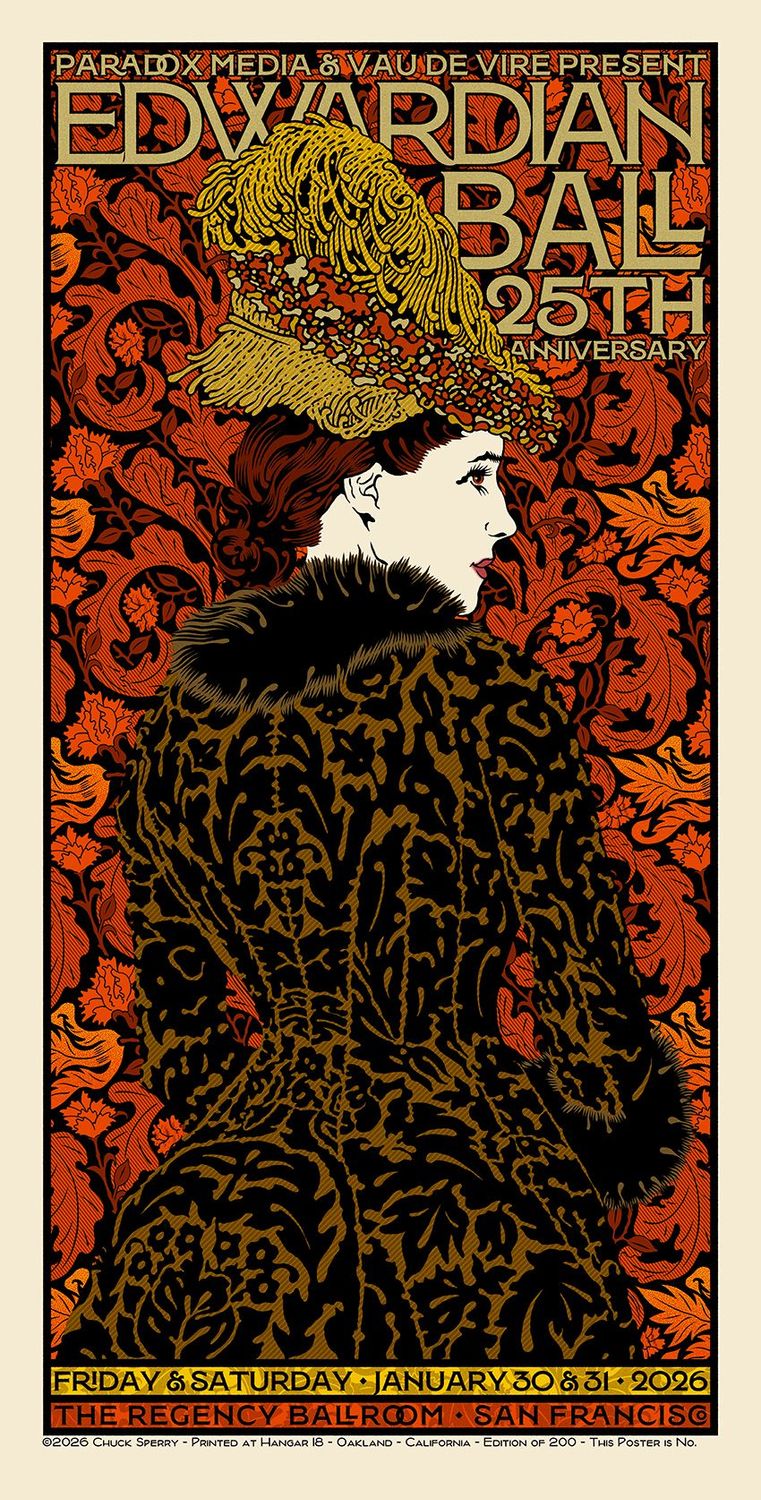 Editions d'art de CHUCK SPERRY a pour titre  EDWARDIAN BALL 2026 SN style expo chuck dim : CHUCK SPERRYprix:100
