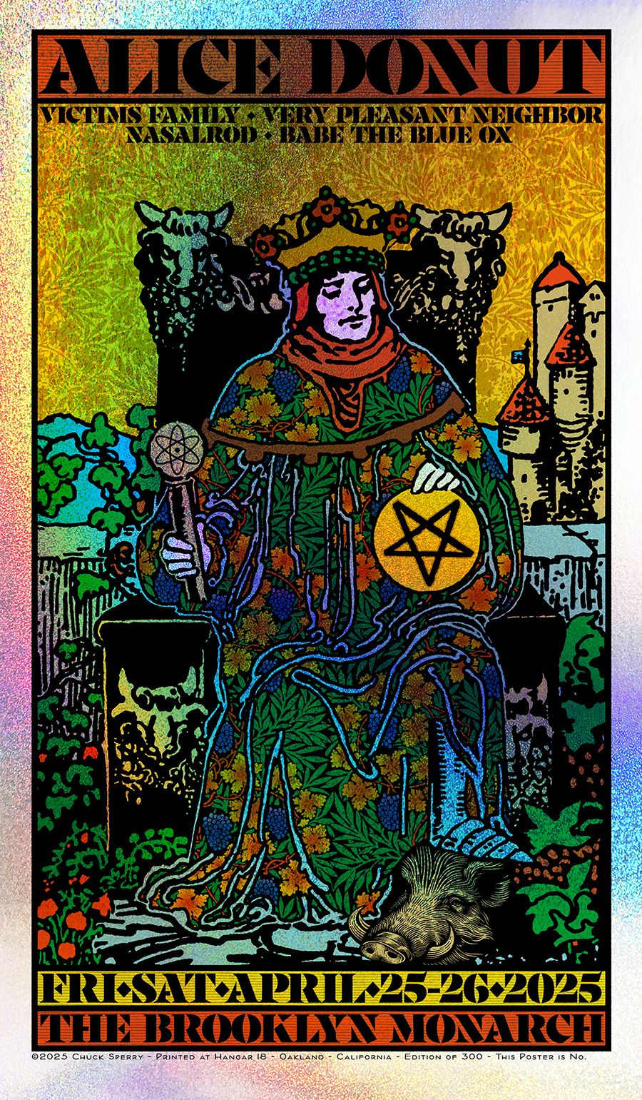Editions d'art de CHUCK SPERRY a pour titre  Alice Donut Sparkle AP style figuratif dim : CHUCK SPERRYprix:220