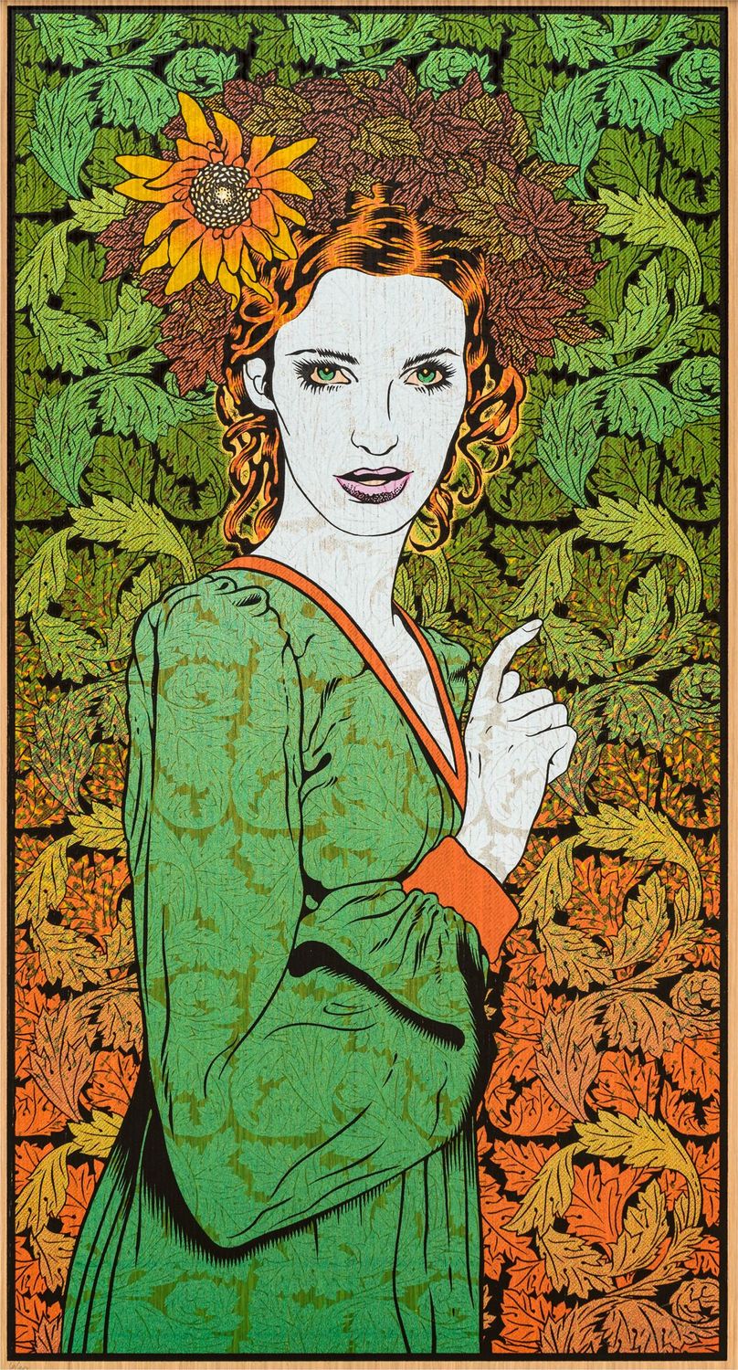 Editions d'art de CHUCK SPERRY a pour titre  ANODOS WOOD PANEL AP style expo chuck dim : CHUCK SPERRYprix:2500