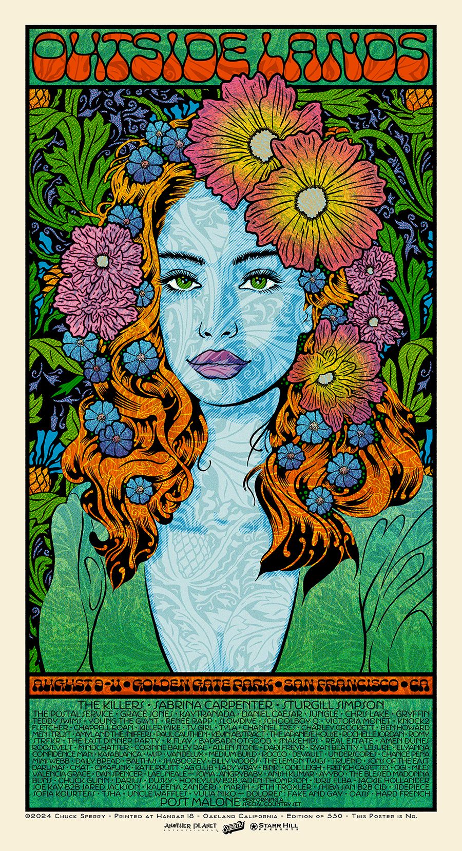 Editions d'art de CHUCK SPERRY a pour titre  OUTSIDE LANDS REGULAR style figuratif dim : CHUCK SPERRYprix:200