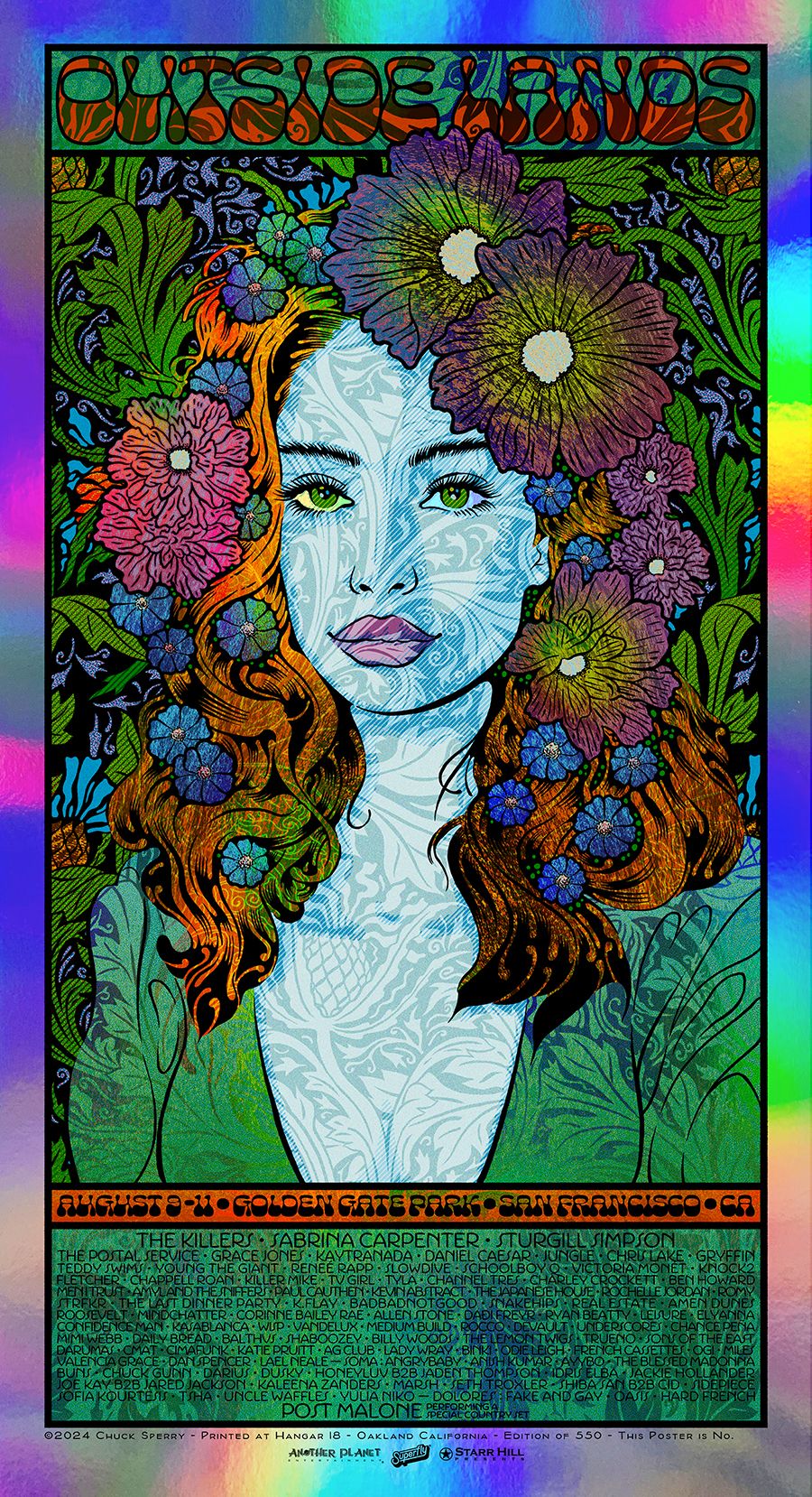 Editions d'art de CHUCK SPERRY a pour titre  OUTSIDE LANDS SPARKLE style figuratif dim : CHUCK SPERRYprix:500
