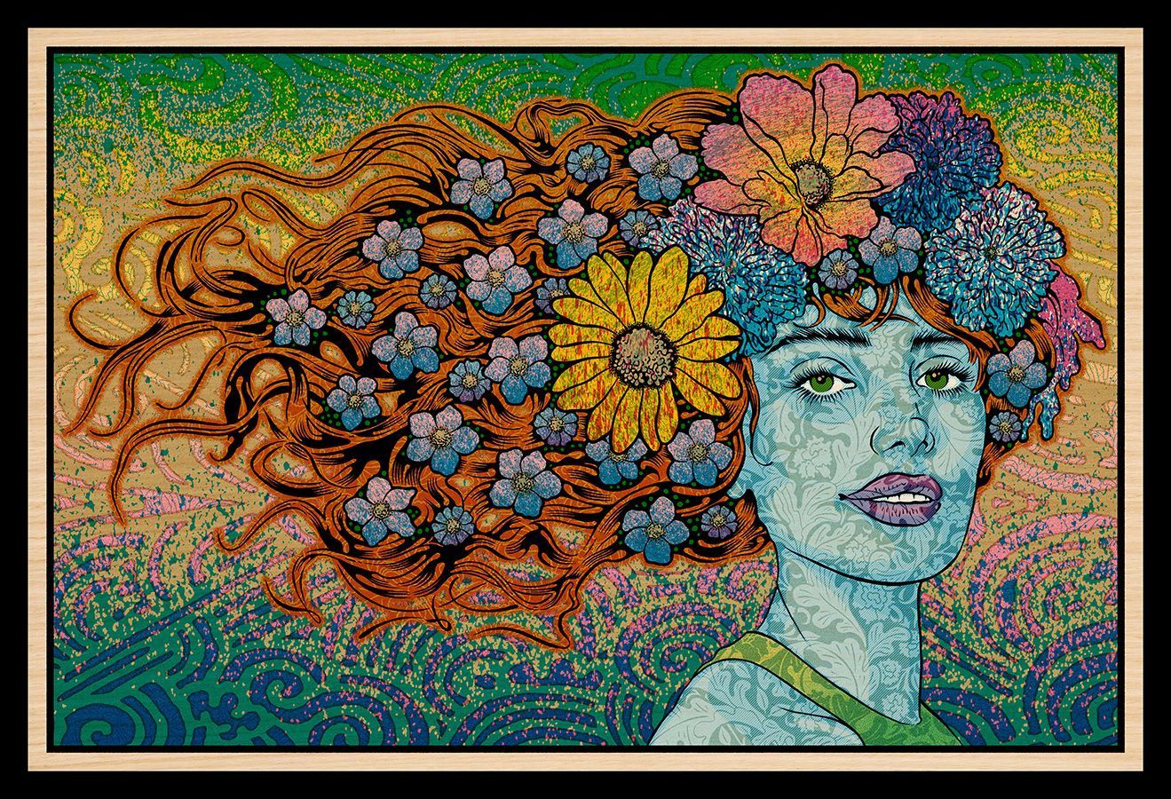Tableau de CHUCK SPERRY a pour titre  PNEUMA WOOD PANEL AP style expo chuck dim : CHUCK SPERRYprix:2300