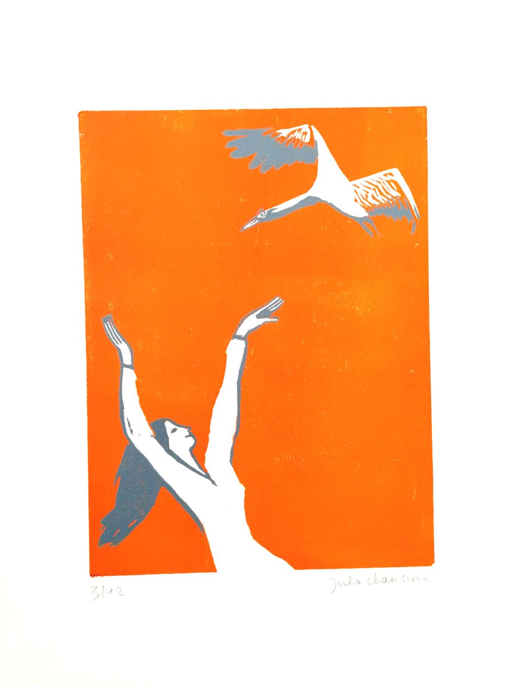 Editions d'art de JULIA CHAUSSON a pour titre  1001 Grues style figuratif dim : JULIA CHAUSSONprix:100