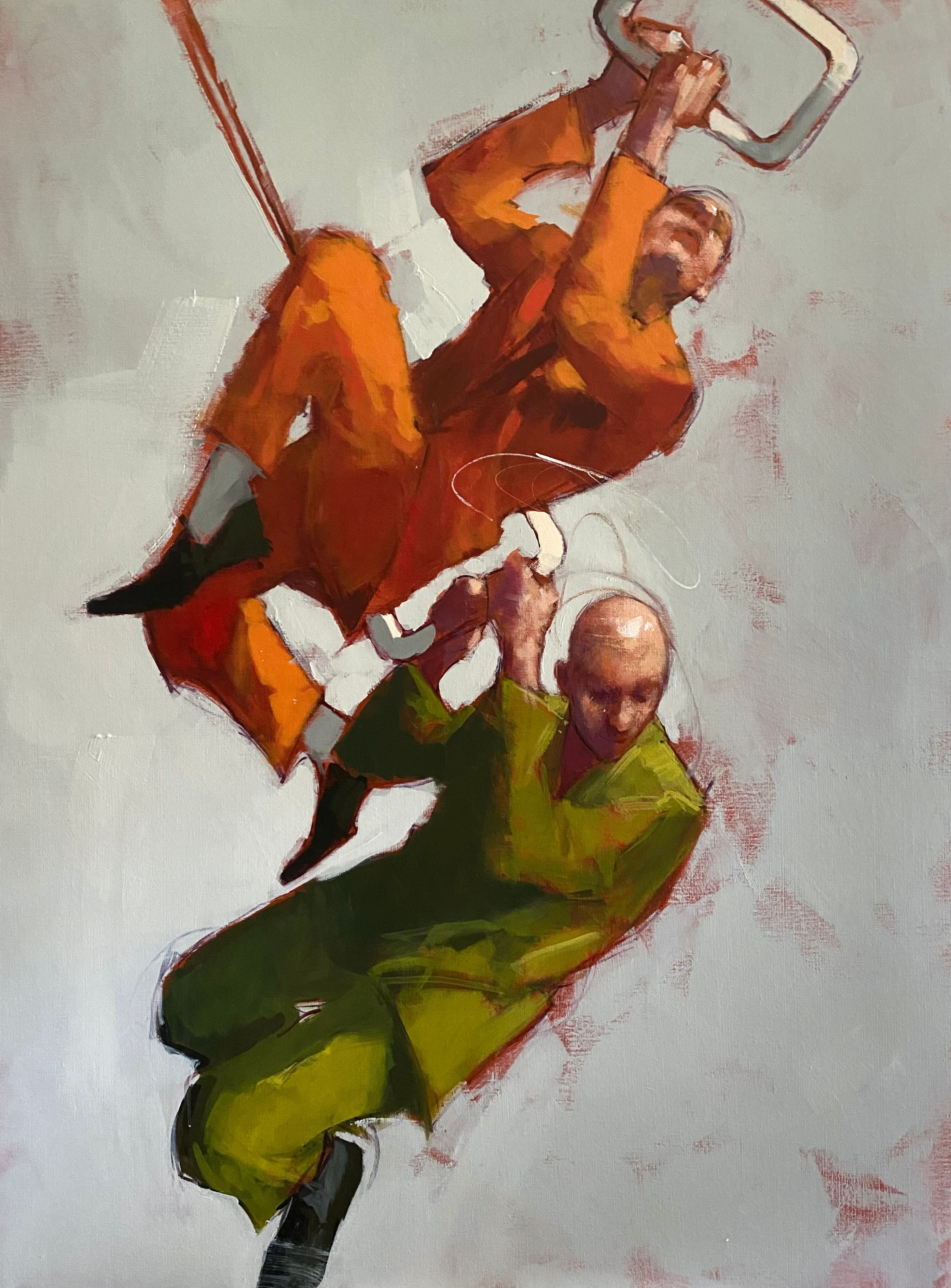 Editions d'art de MASSEBEUF Olivier a pour titre  La Cordée style figuratif dim : MASSEBEUF Olivierprix:70