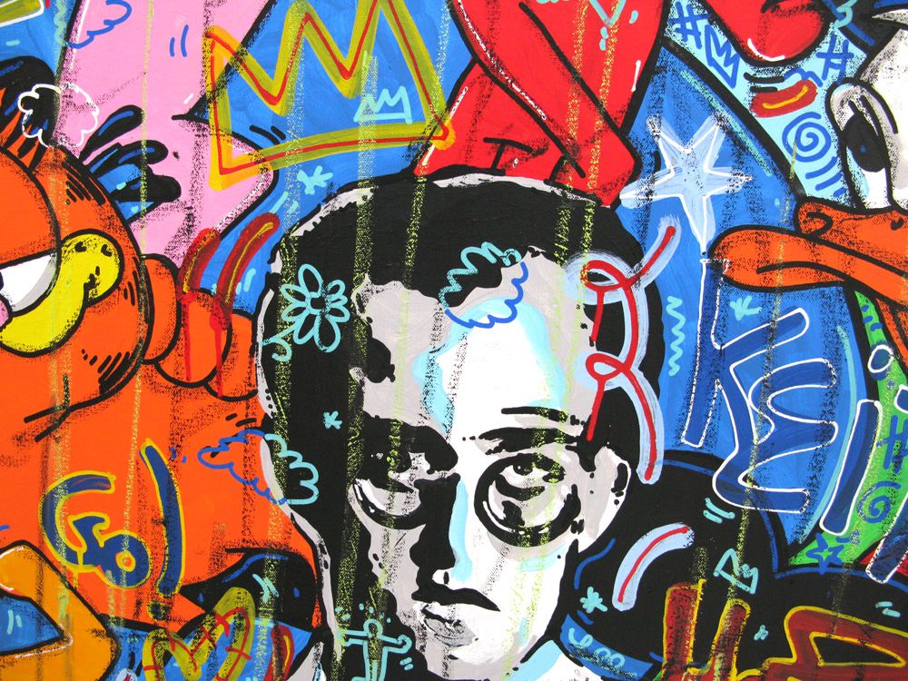 Tableau de RICO SAB a pour titre  So Kult Keith style street pop art, street art dim : RICO SABprix:950
