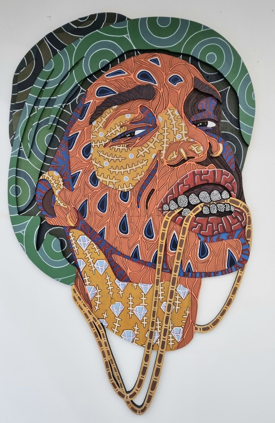 Sculpture de JACK JACQUOT a pour titre  Bachar style street pop art dim : JACK JACQUOTprix:2200