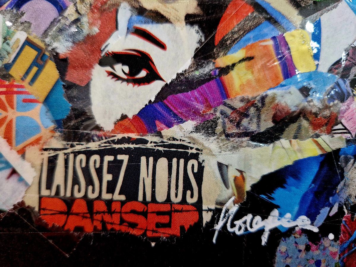 Editions d'art de FLOREPEA a pour titre  Funny eyes style street art, graphique dim : FLOREPEAprix:250