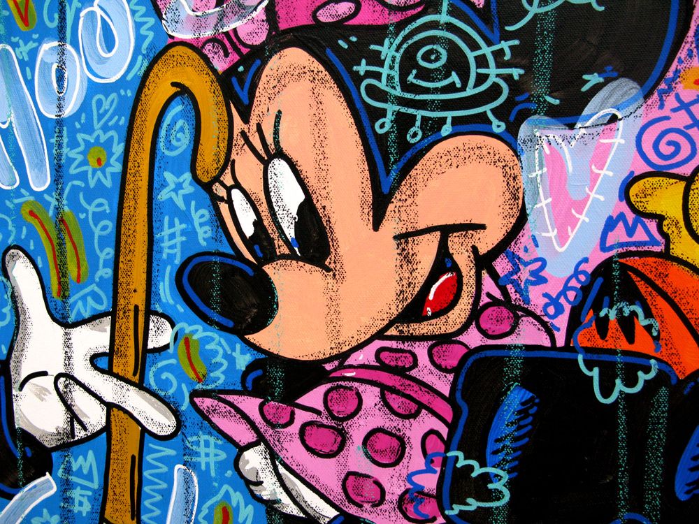 Tableau de RICO SAB a pour titre  Be famous $ style street pop art dim : RICO SABprix:1350