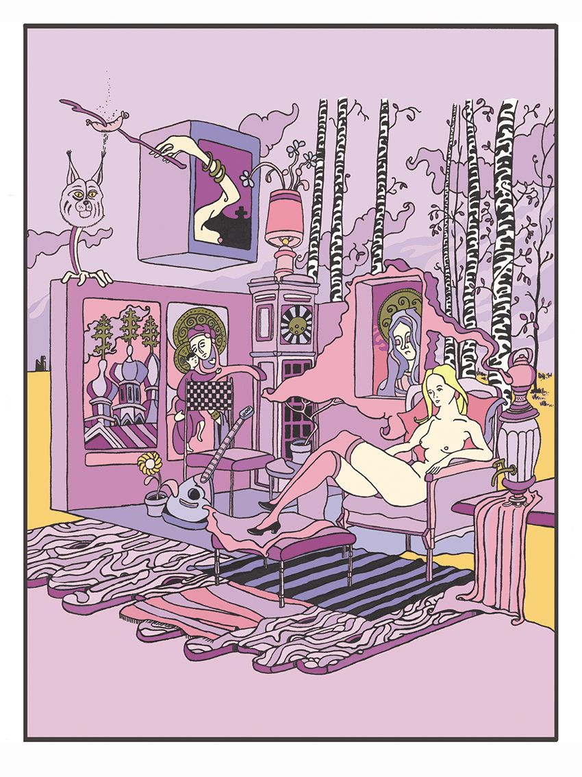 Editions d'art de Mark Temlett a pour titre  Nuit blanche style graphique dim : Mark Temlettprix:100