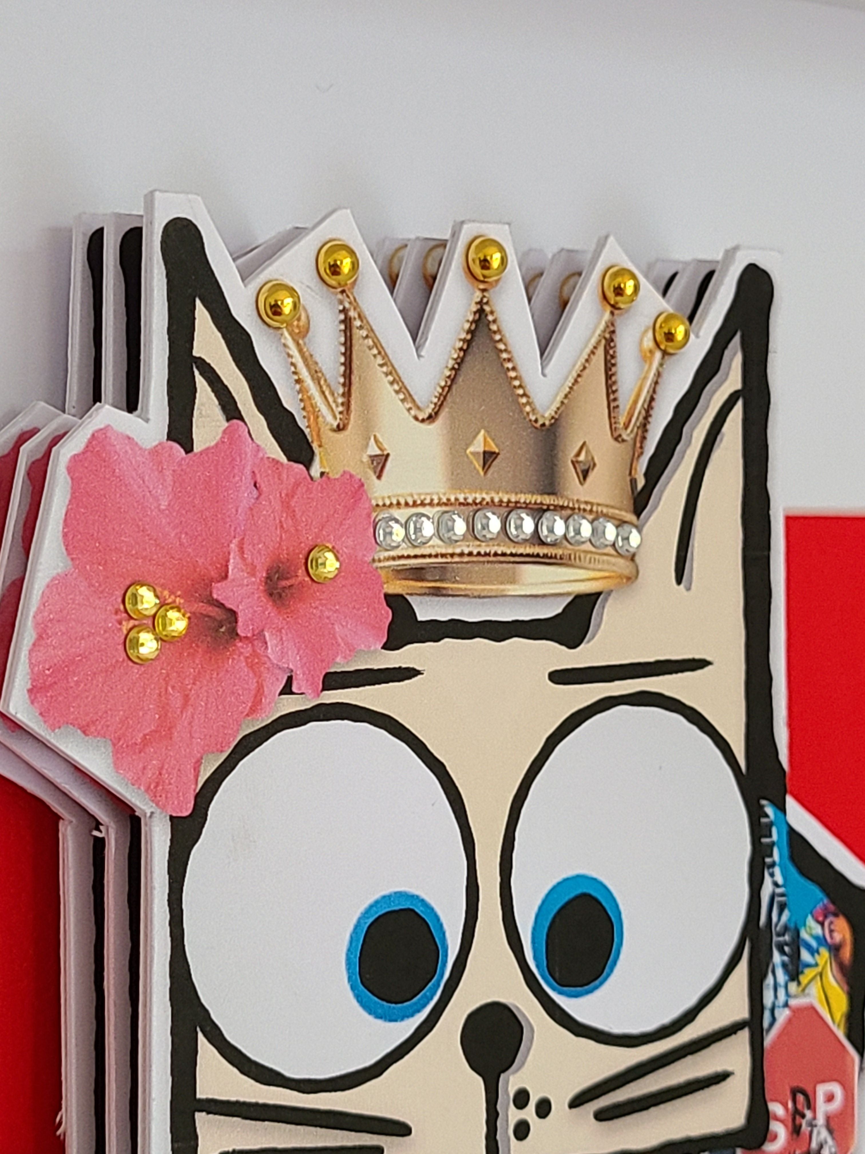 Editions d'art de Stephanie Godann a pour titre  King Cat style street art dim : Stephanie Godannprix:250