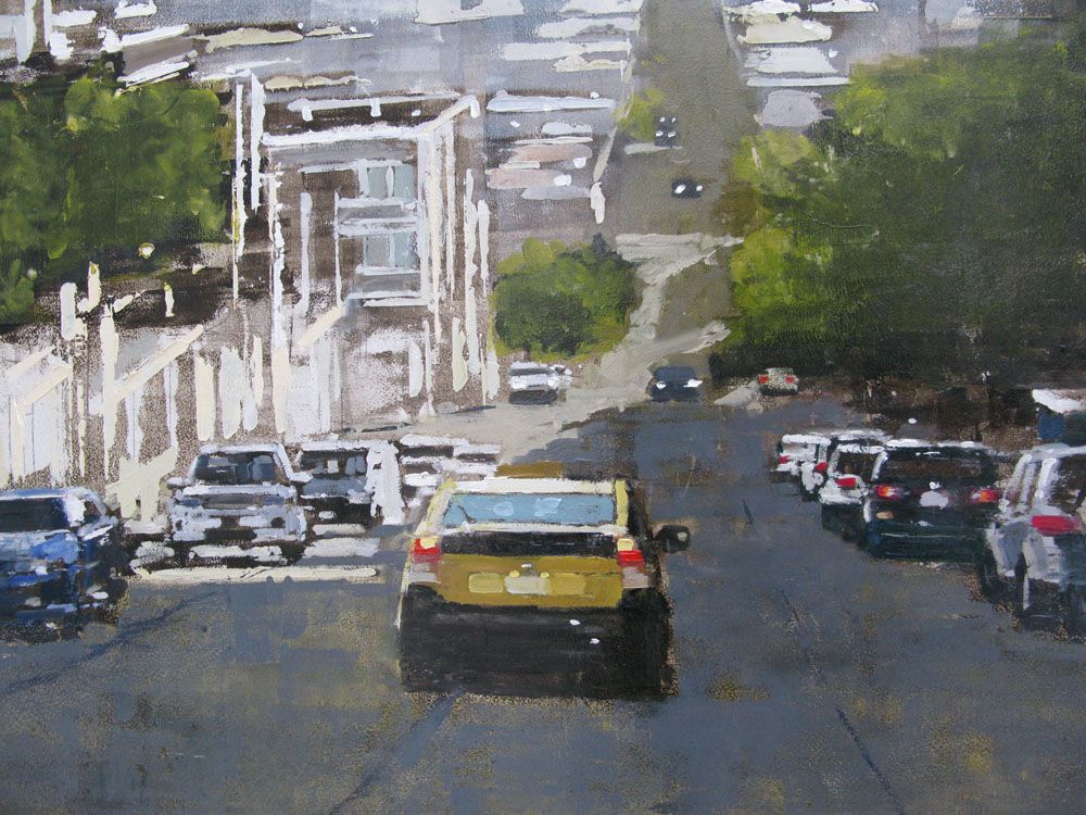 Tableau de ADRIEN FAVEAU a pour titre  CALIFORNIA style figuratif dim : ADRIEN FAVEAUprix:3200