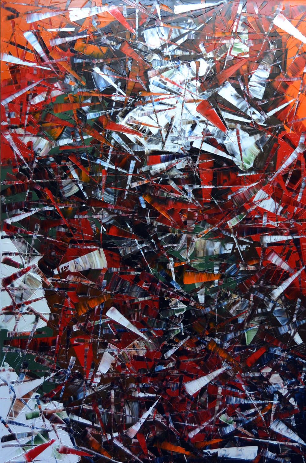 Tableau de ALAIN BECANNE a pour titre  PEINTURE 12-2020-119 style abstrait dim : ALAIN BECANNEprix: