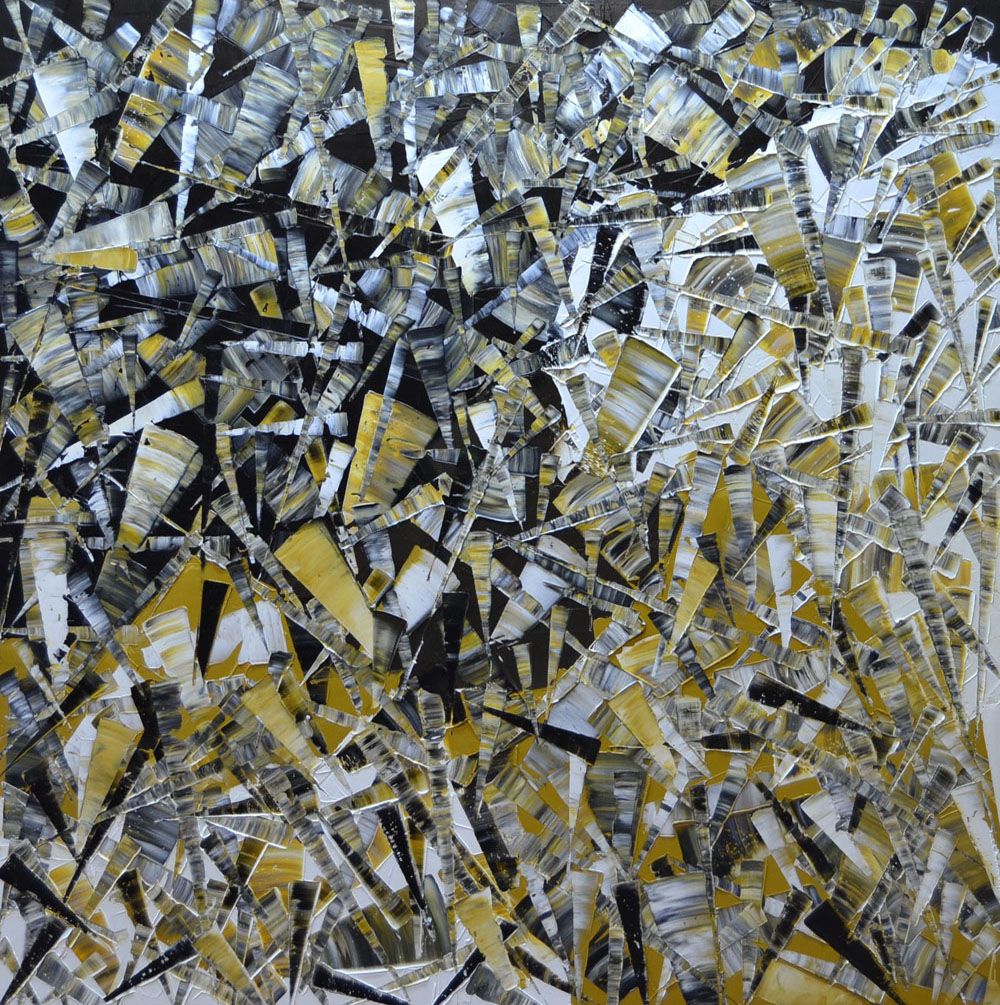 Tableau de ALAIN BECANNE a pour titre  PEINTURE 04-2021-40 style abstrait dim : ALAIN BECANNEprix: