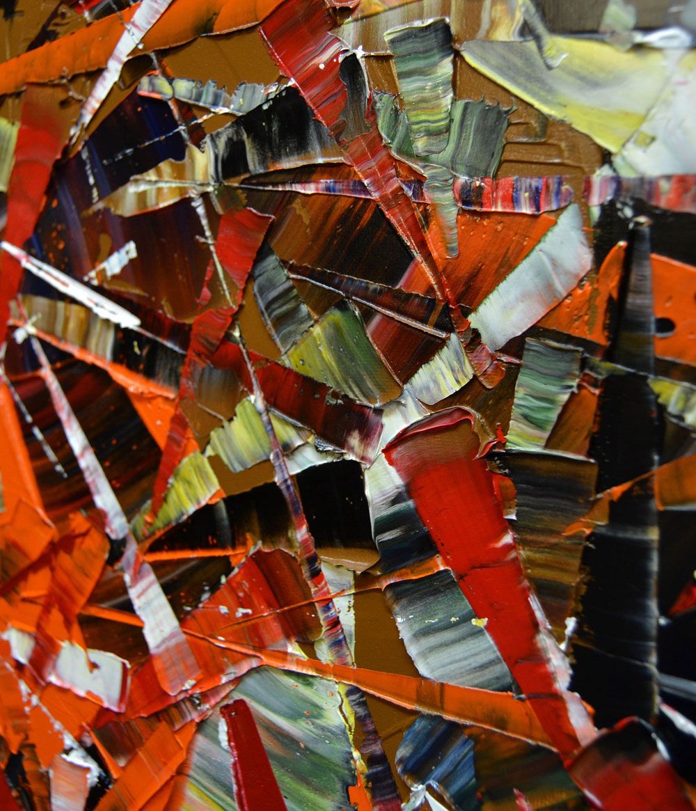 Tableau de ALAIN BECANNE a pour titre  PEINTURE 11-2020-110 style abstrait dim : ALAIN BECANNEprix: