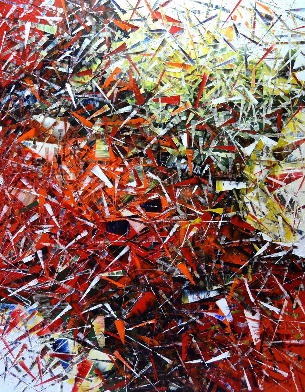 Tableau de ALAIN BECANNE a pour titre  PEINTURE 11-2020-110 style abstrait dim : ALAIN BECANNEprix: