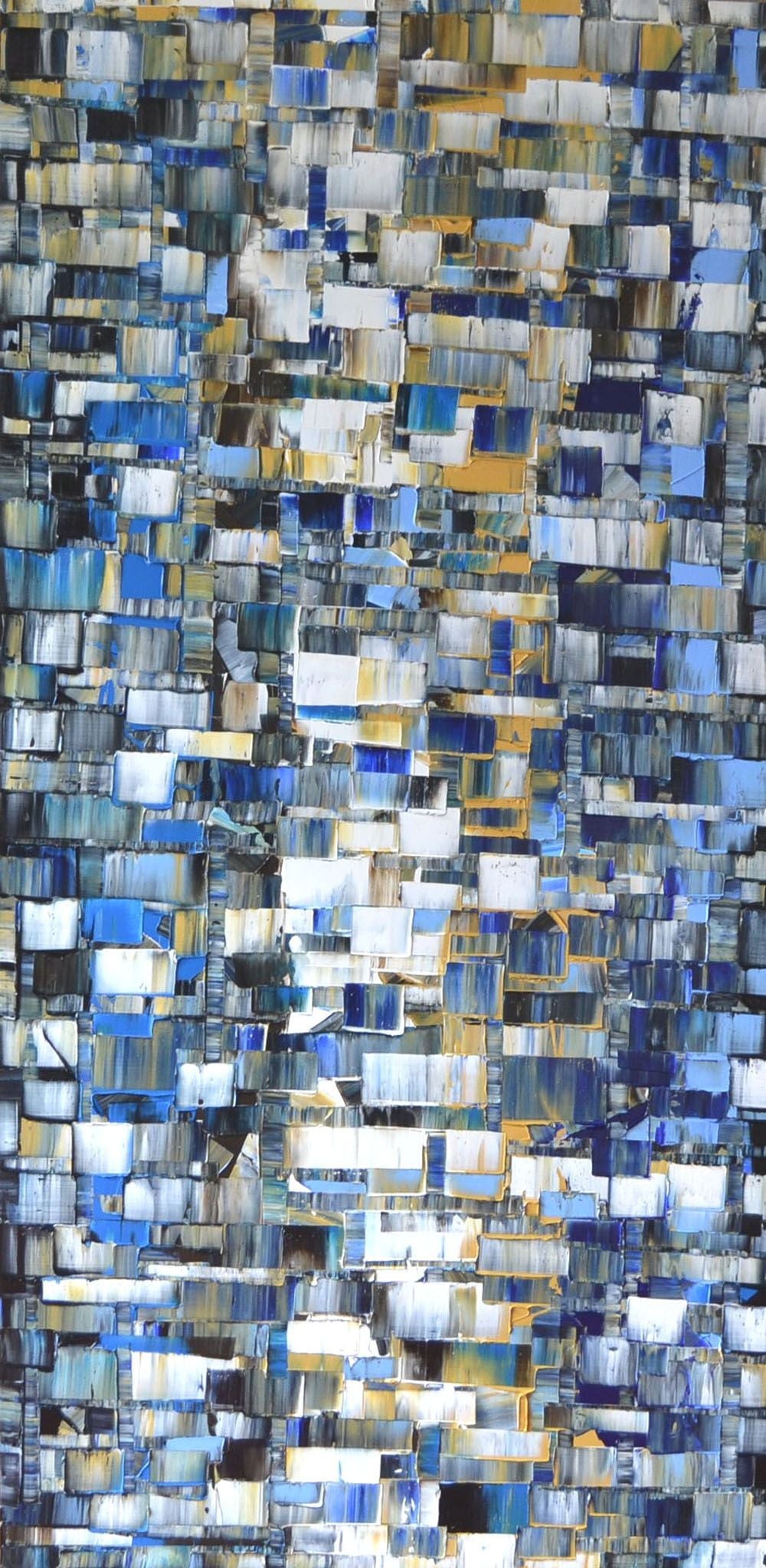 Tableau de ALAIN BECANNE a pour titre  PEINTURE 02-2022-17 style abstrait dim : ALAIN BECANNEprix: