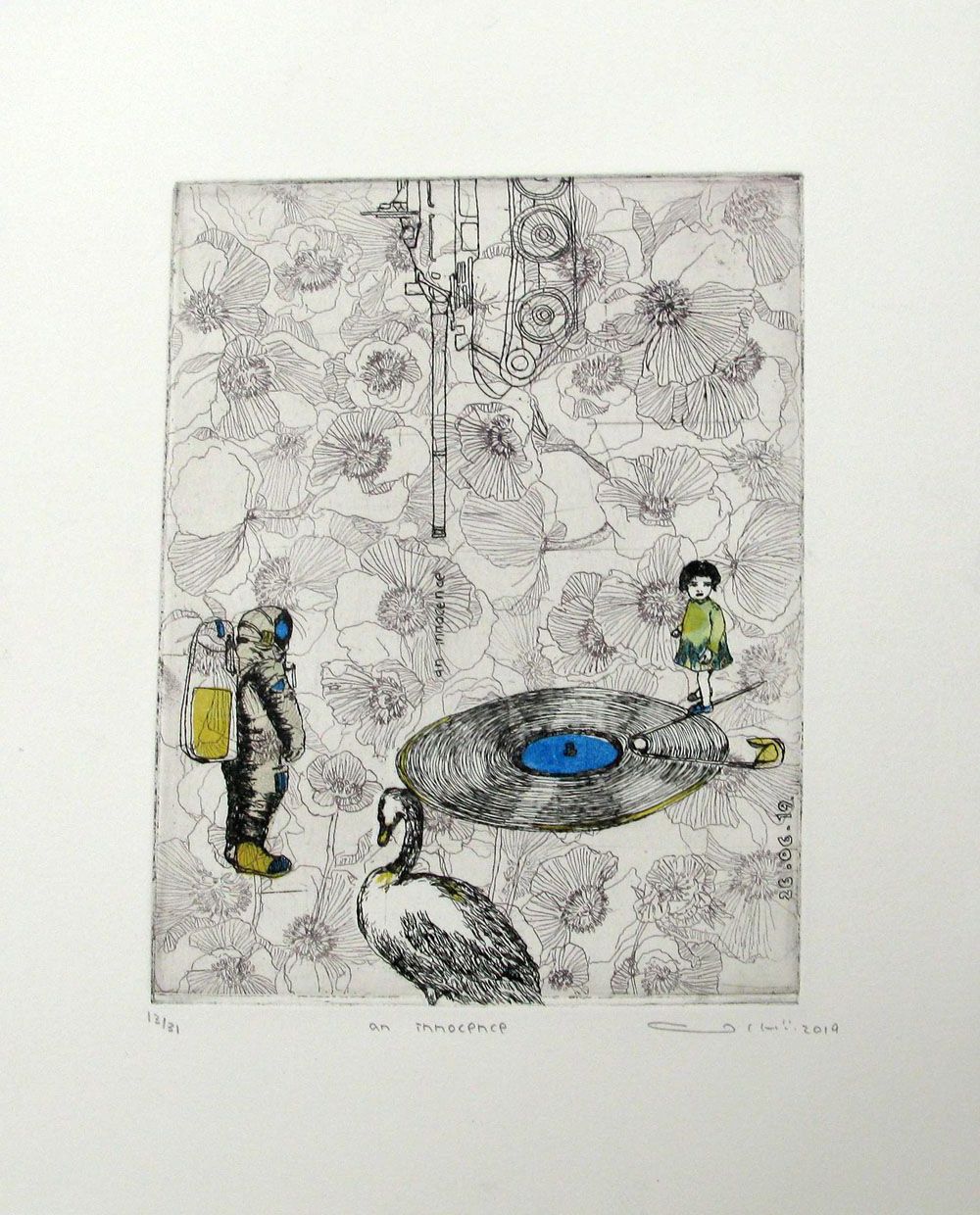 Dessin de ATSUKO ISHII a pour titre  AN INNOCENCE style figuratif dim : ATSUKO ISHIIprix:130