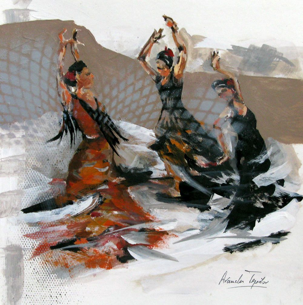 Dessin de ARANCHA TEJEDOR a pour titre  SERIE BAILANDO 9 style figuratif dim : ARANCHA TEJEDORprix:120