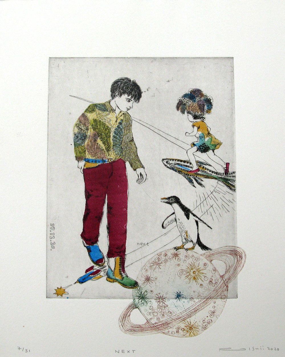 Editions d'art de ATSUKO ISHII a pour titre  NEXT 7/31 style figuratif dim : ATSUKO ISHIIprix:130