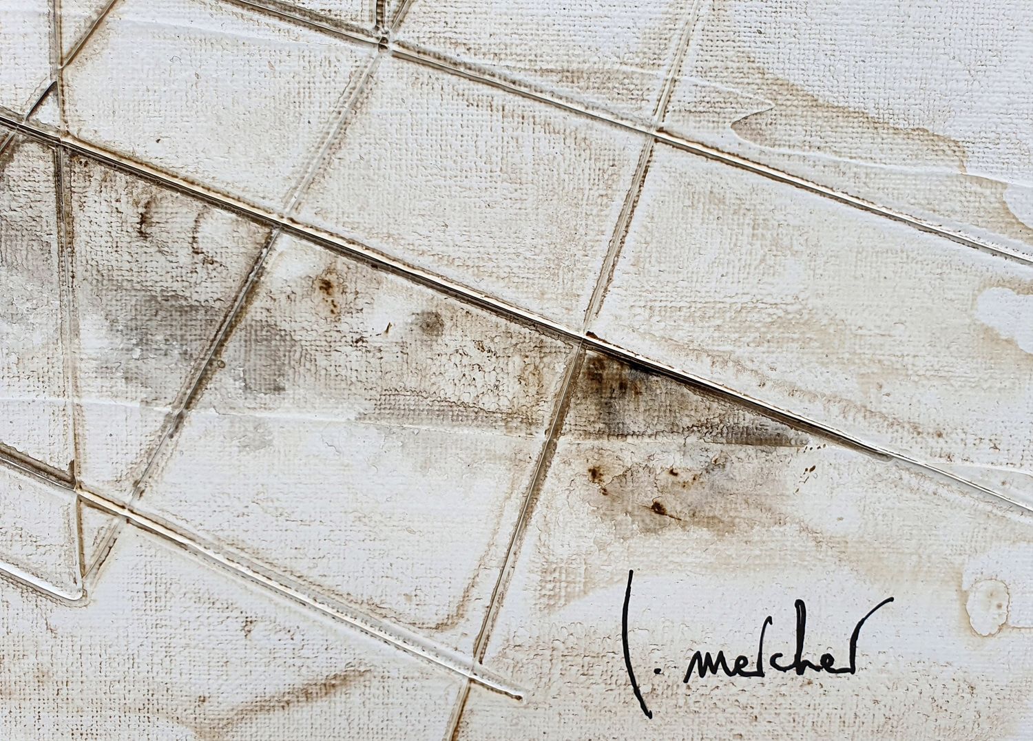 Tableau de LUDOVIC MERCHER a pour titre  AXIS style abstrait dim : LUDOVIC MERCHERprix:800