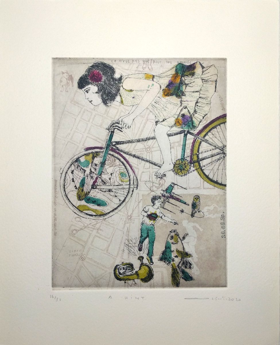 Editions d'art de ATSUKO ISHII a pour titre  A HINT style figuratif dim : ATSUKO ISHIIprix:130