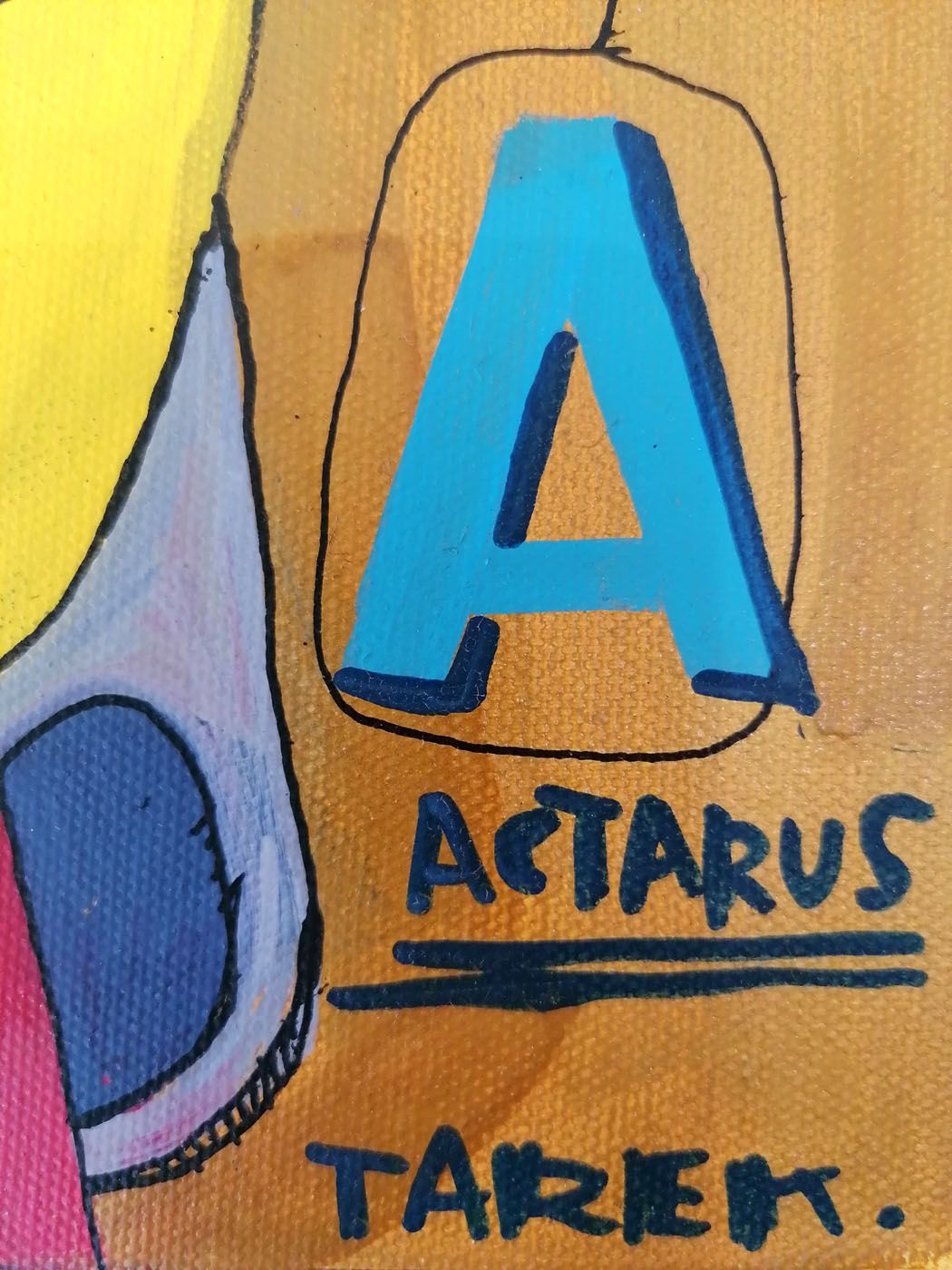 Tableau de TAREK a pour titre  Actarus style street pop art dim : TAREKprix:300