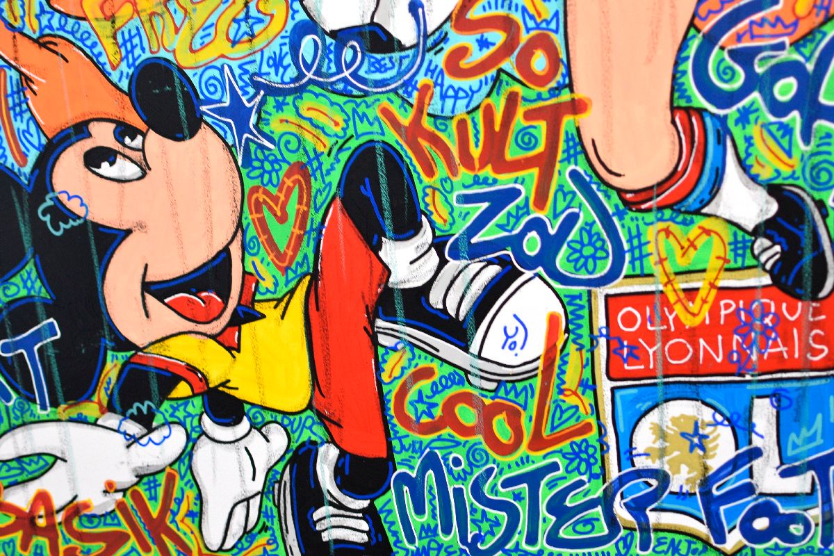 Tableau de RICO SAB a pour titre  Amazingol style street pop art, street art dim : RICO SABprix:950