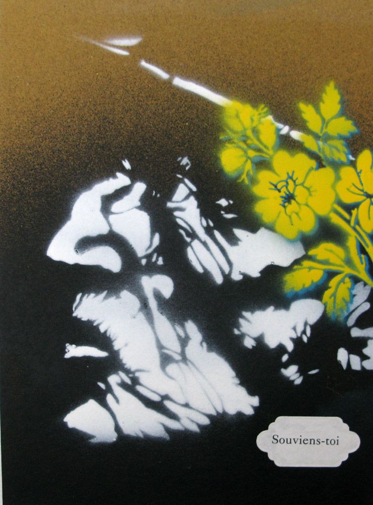 Tableau de KARO TRASS a pour titre  Arsène Souviens toi style street pop art, street art dim : KARO TRASSprix:90