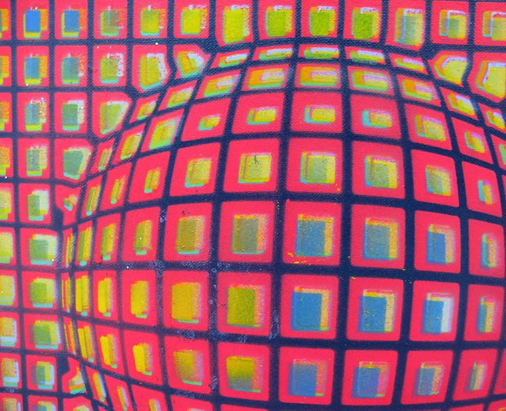 Tableau de YANN GUINCHAN a pour titre  Boule 2 style graphique dim : YANN GUINCHANprix:600