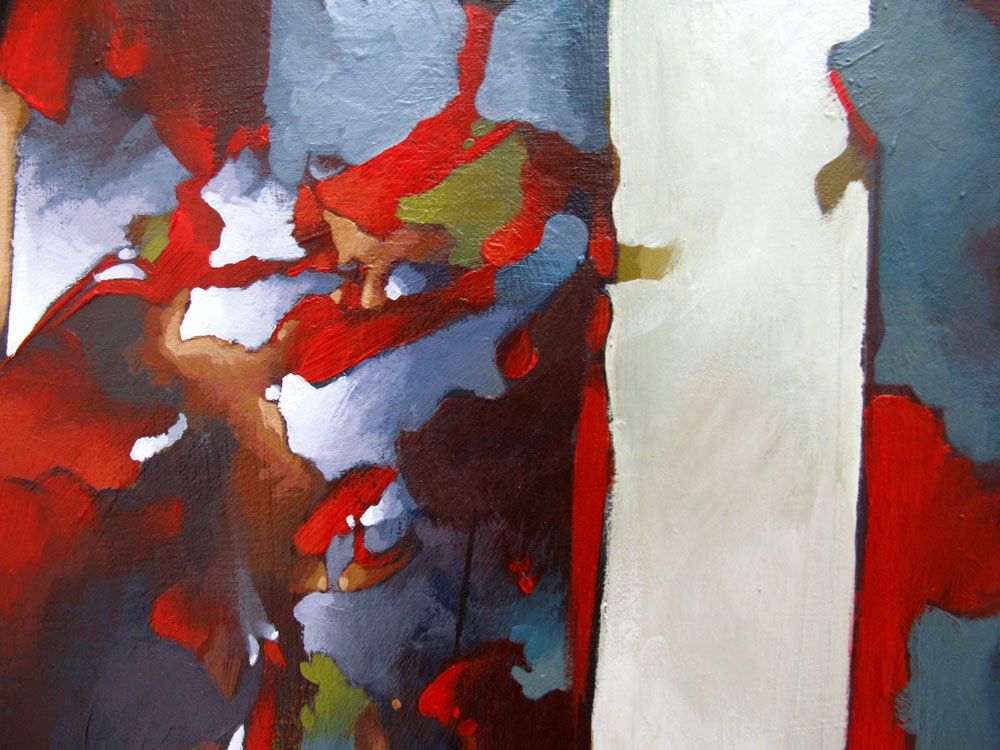 Tableau de BRUNEAU a pour titre  PEINTURE ABSTRAITE 23 style abstrait dim : BRUNEAUprix: