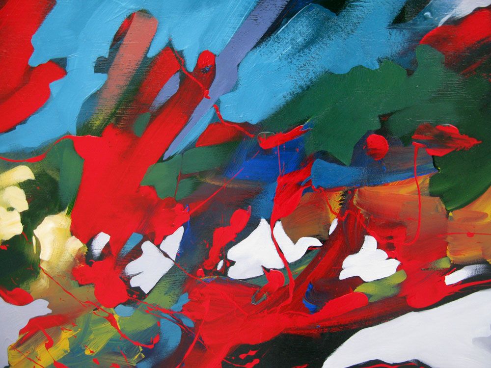 Tableau de BRUNEAU a pour titre  PEINTURE ABSTRAITE 55 style abstrait dim : BRUNEAUprix:1000