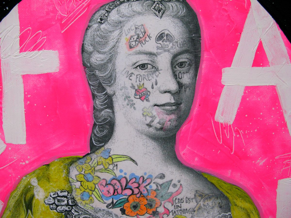 Tableau de LN LE PAPE a pour titre  Balek style street pop art dim : LN LE PAPEprix:300