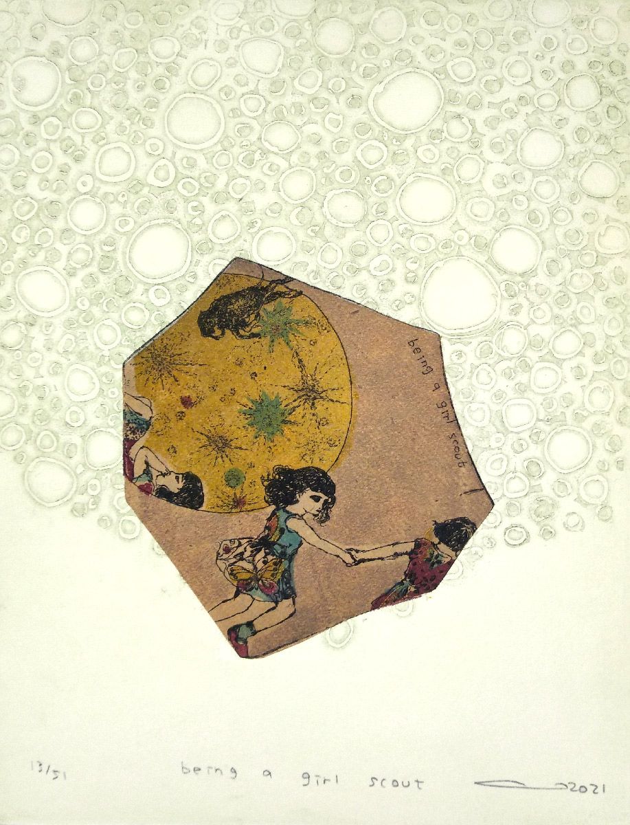 Editions d'art de ATSUKO ISHII a pour titre  Being a girl scout style figuratif dim : ATSUKO ISHIIprix:60
