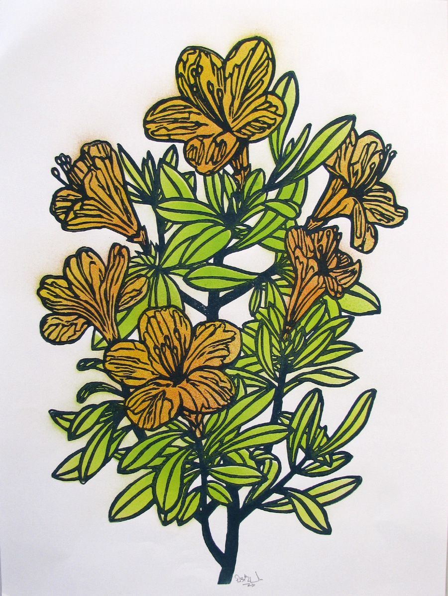 Editions d'art de OSRU a pour titre  BOUQUET style figuratif dim : OSRUprix:40