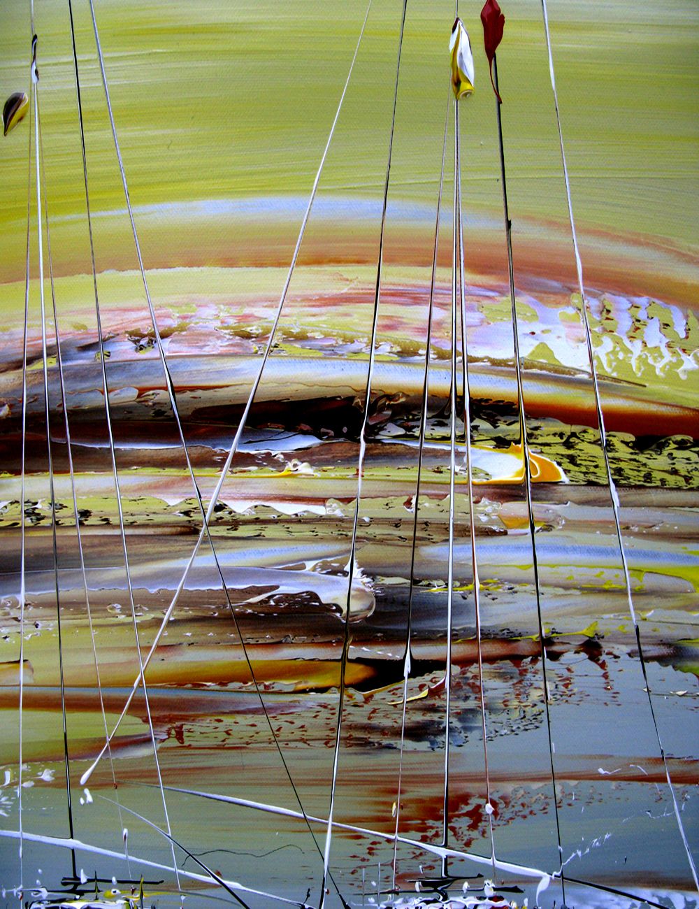 Tableau de F. BOUTET a pour titre  Marine abstraite 51 style figuratif dim : F. BOUTETprix:800