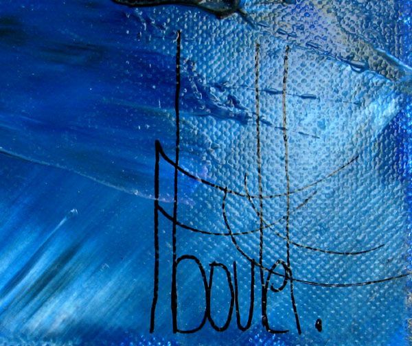 Tableau de F. BOUTET a pour titre  MARINE ABSTRAITE 2024-55 style abstrait dim : F. BOUTETprix:1100