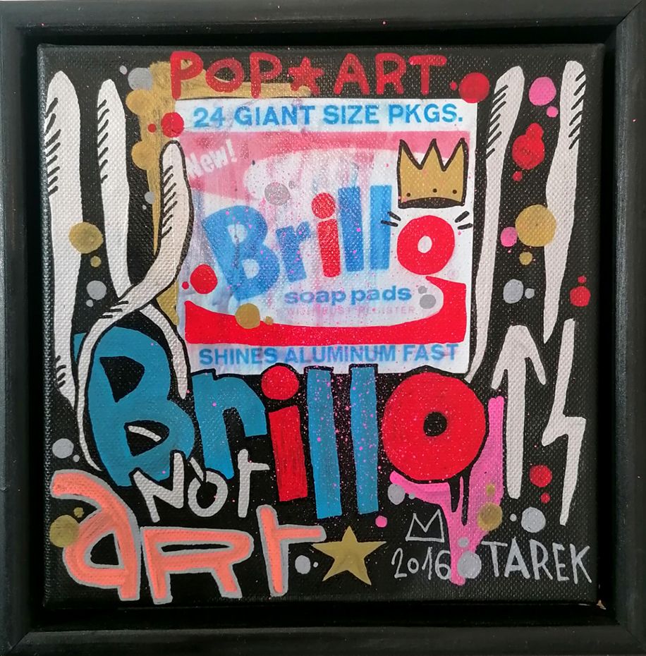 Sculpture de TAREK a pour titre  BRILLO style graphique dim : TAREKprix:350