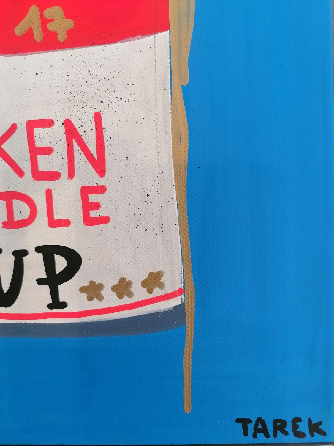 Tableau de TAREK a pour titre  CAMPBELL'S CHICKEN style graphique dim : TAREKprix:250