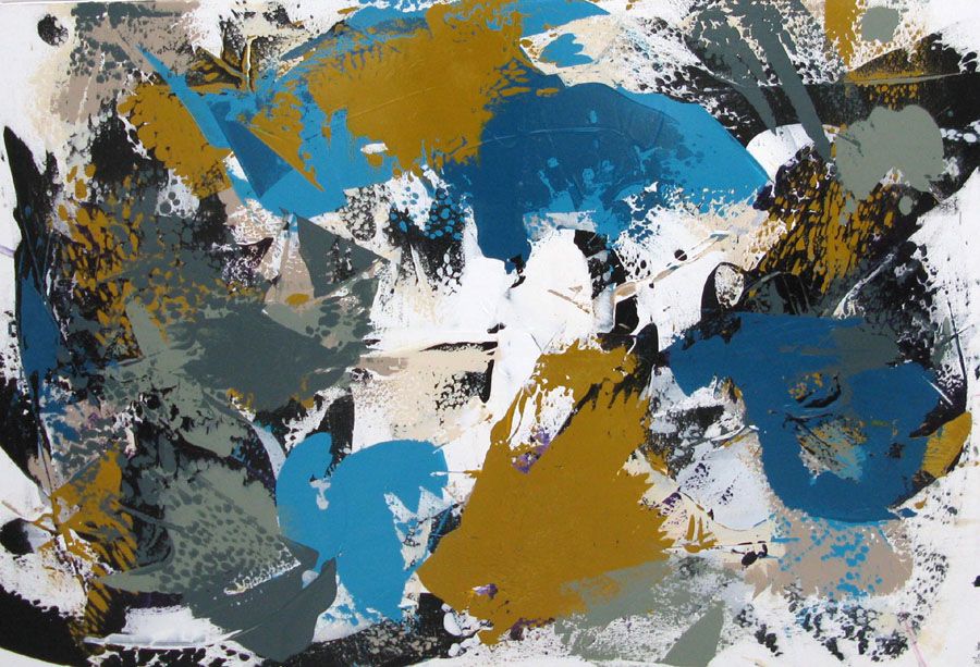 Tableau de CELINE WEBER a pour titre  ALIZEE style abstrait dim : CELINE WEBERprix:1100
