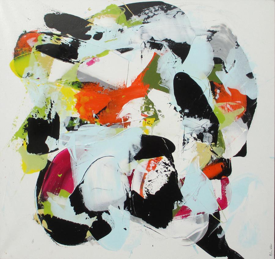 Tableau de CELINE WEBER a pour titre  SPRINGS 2 style abstrait dim : CELINE WEBERprix: