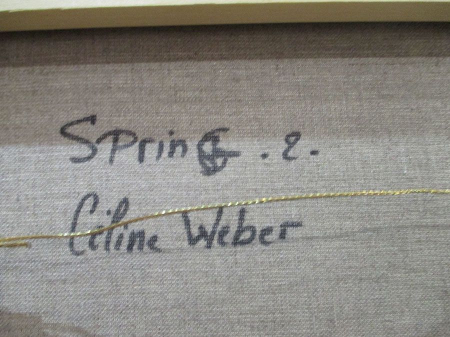 Tableau de CELINE WEBER a pour titre  SPRINGS 2 style abstrait dim : CELINE WEBERprix:
