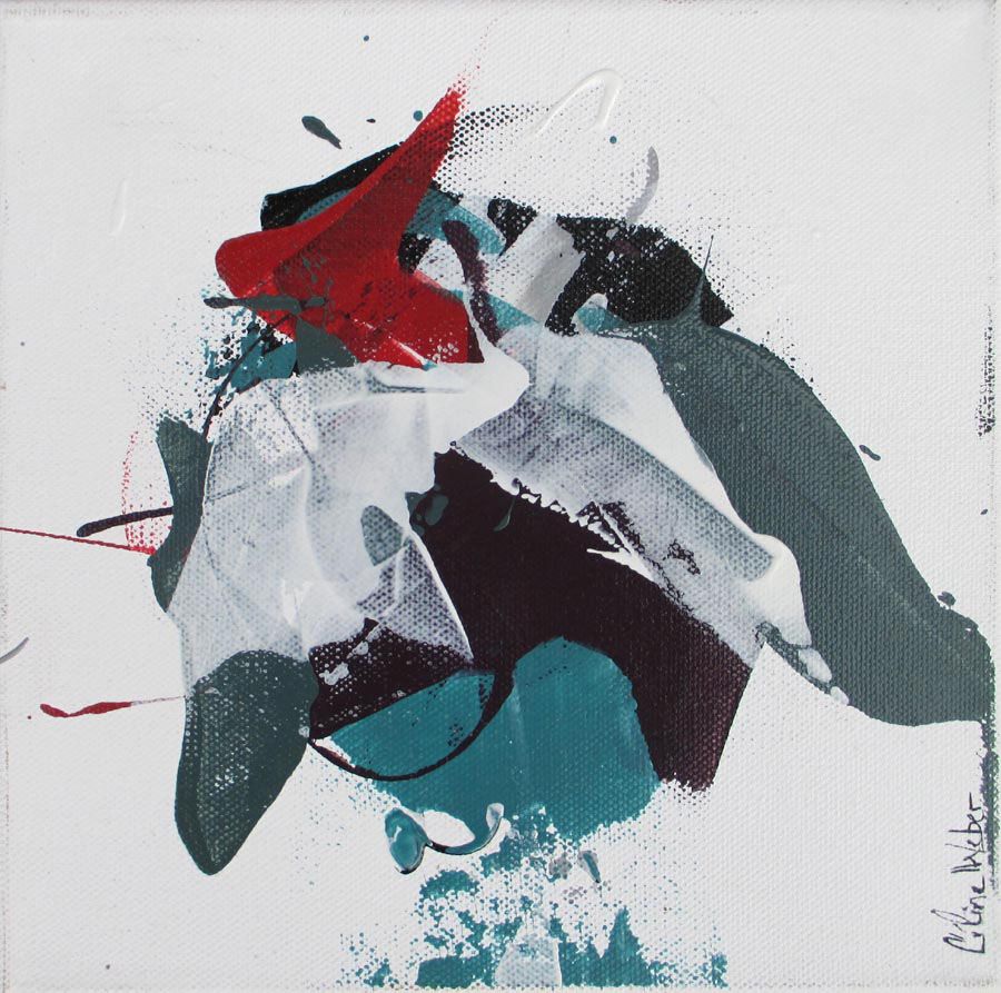 Tableau de CELINE WEBER a pour titre  WINDOW 2 style abstrait dim : CELINE WEBERprix: