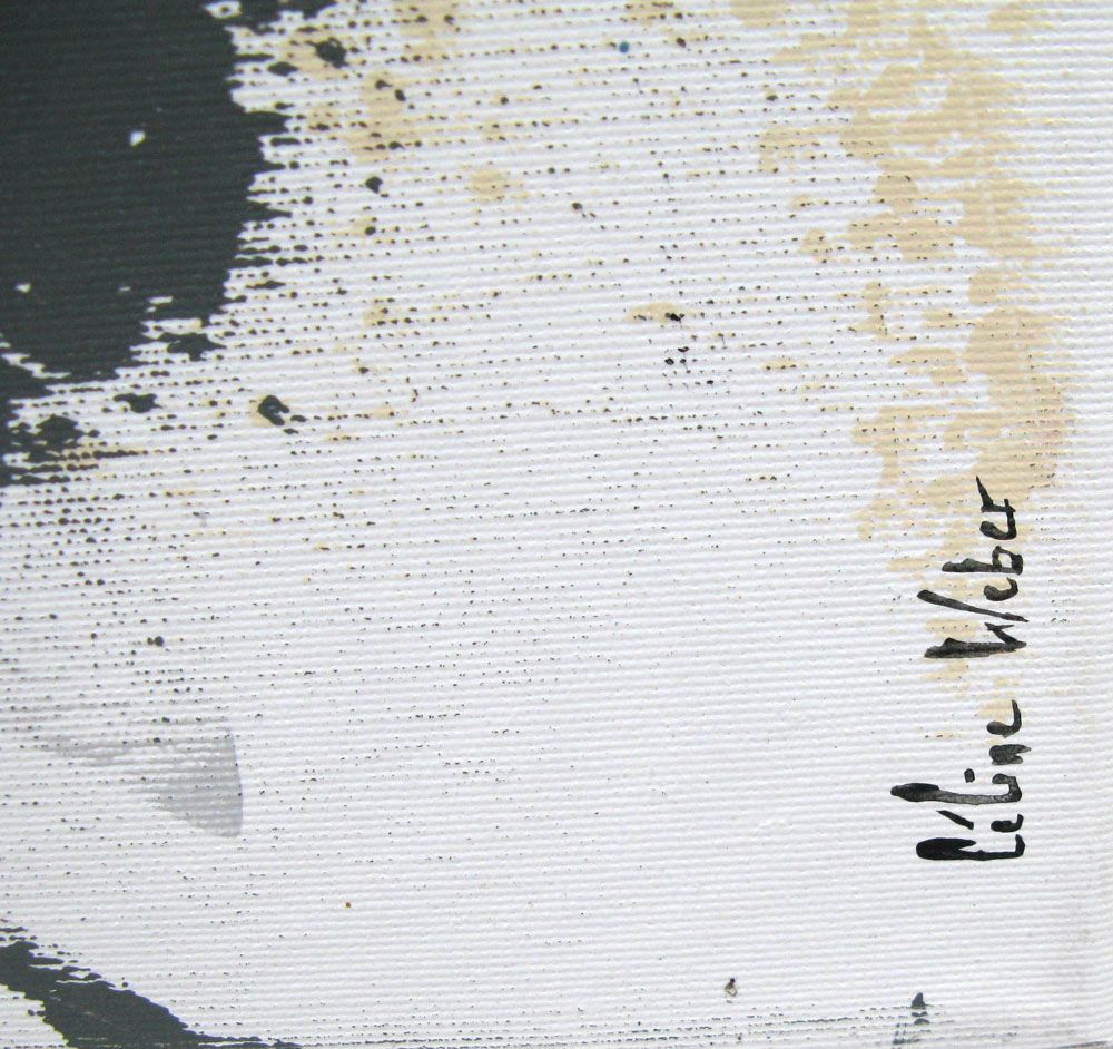 Tableau de CELINE WEBER a pour titre  WINTER style abstrait dim : CELINE WEBERprix: