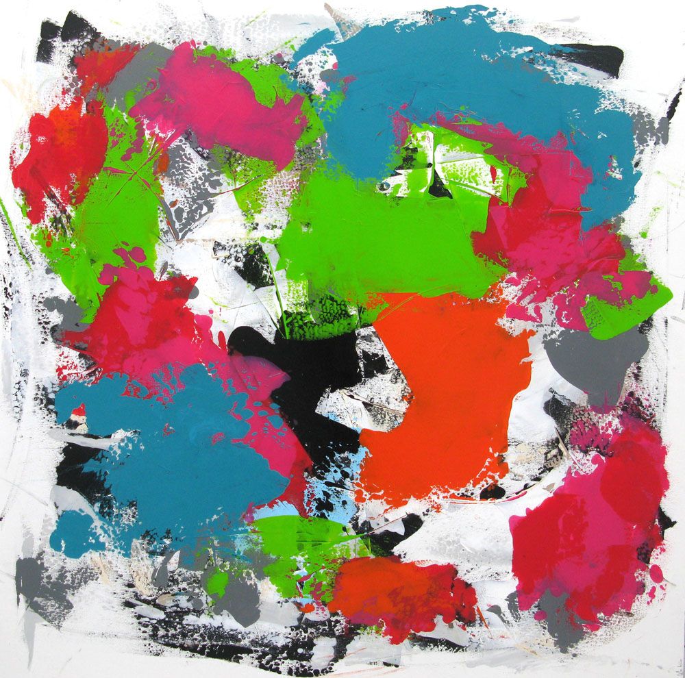 Tableau de CELINE WEBER a pour titre  CRAZY style abstrait dim : CELINE WEBERprix:
