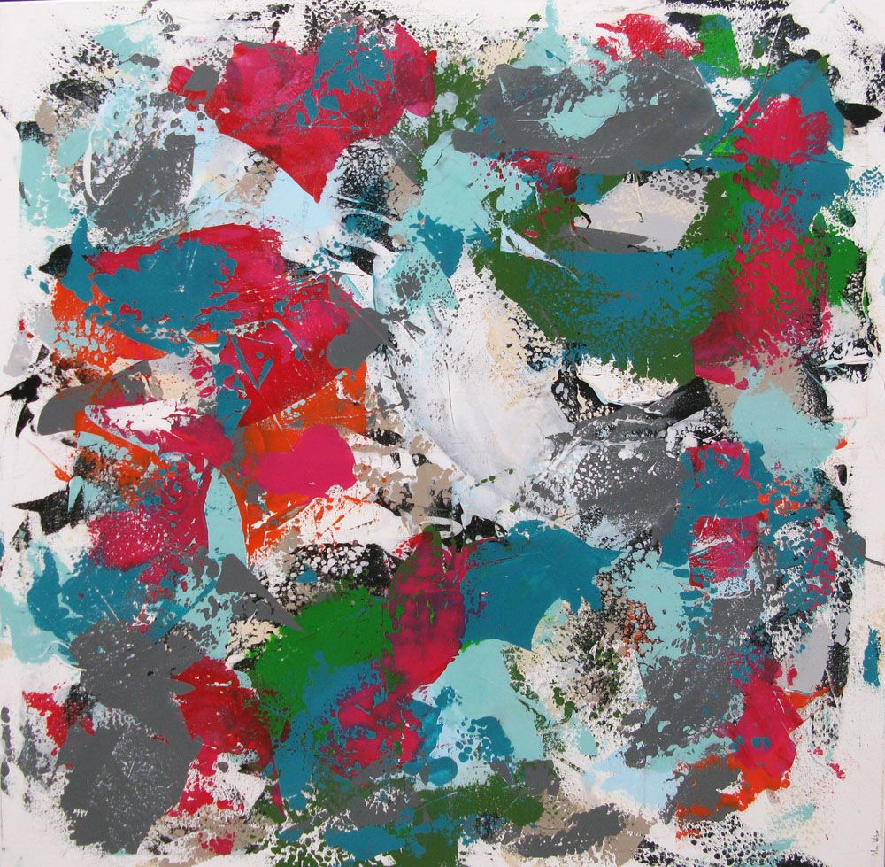Tableau de CELINE WEBER a pour titre  SWEET FIZZ style abstrait dim : CELINE WEBERprix: