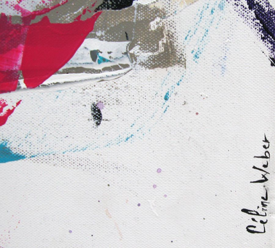 Tableau de CELINE WEBER a pour titre  VELVET style abstrait dim : CELINE WEBERprix: