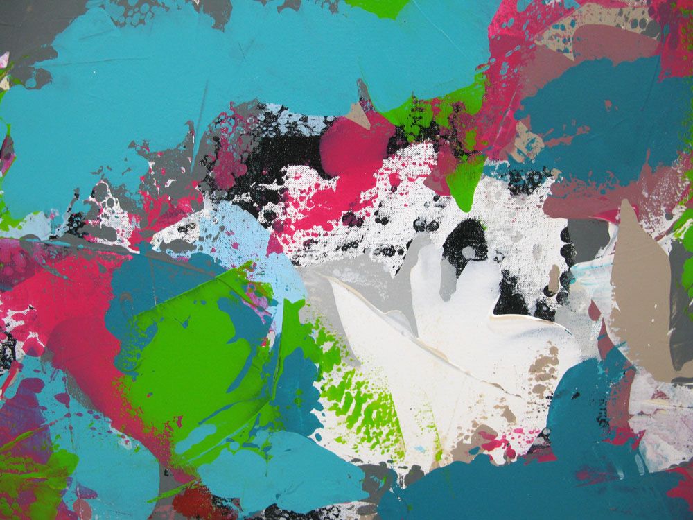 Tableau de CELINE WEBER a pour titre  SPLASH style abstrait dim : CELINE WEBERprix: