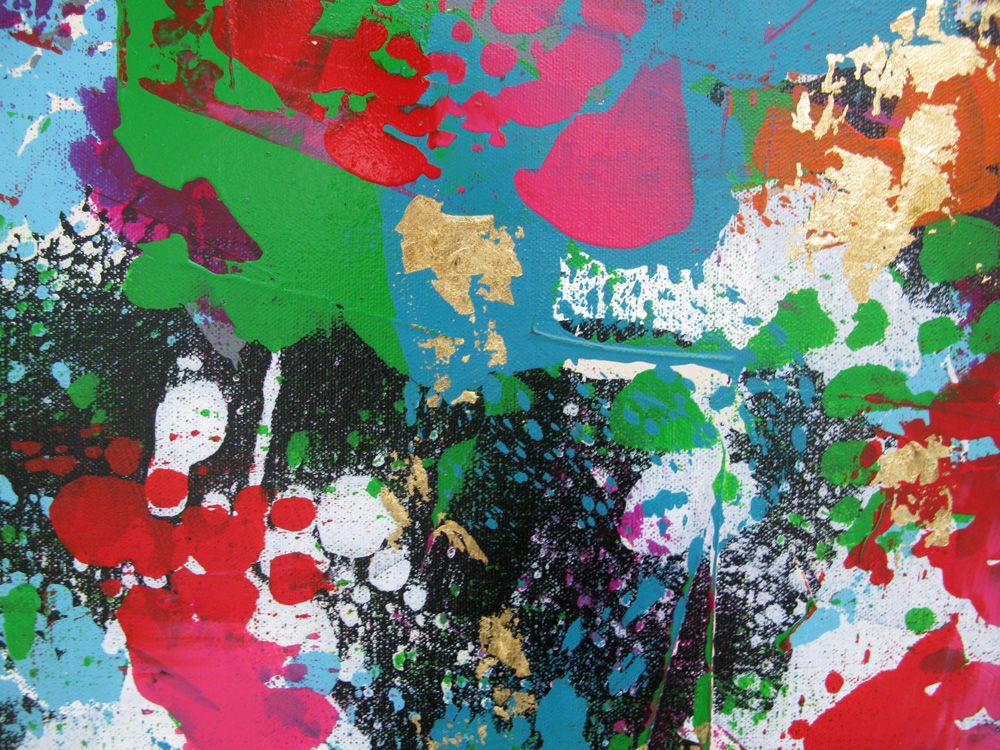 Tableau de CELINE WEBER a pour titre  EXPLOSION style abstrait dim : CELINE WEBERprix: