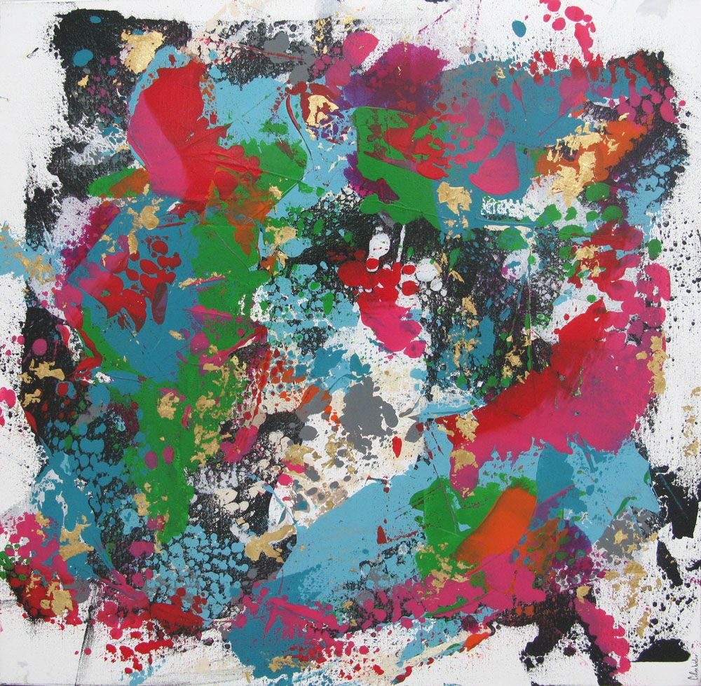 Tableau de CELINE WEBER a pour titre  EXPLOSION style abstrait dim : CELINE WEBERprix: