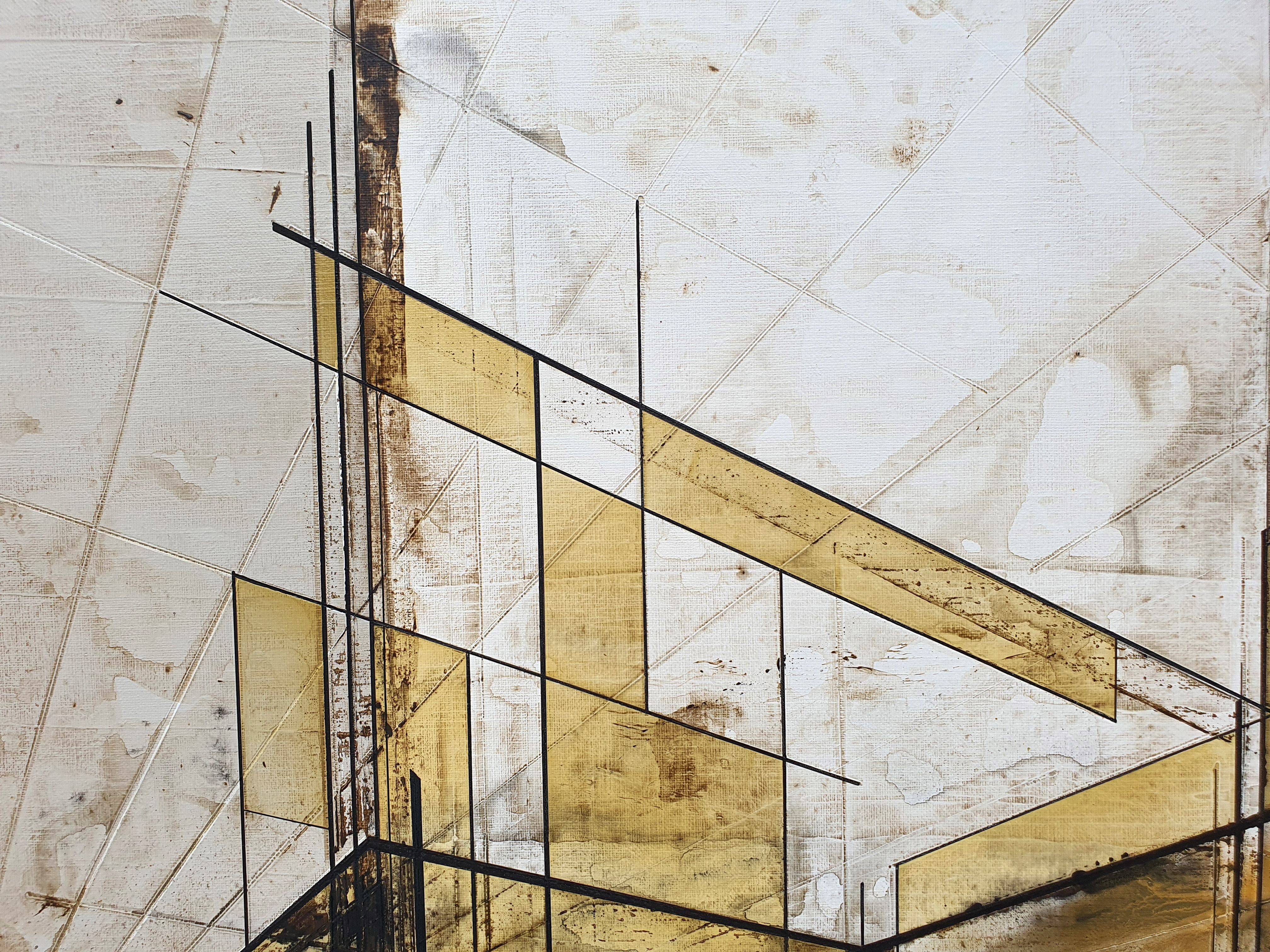 Tableau de LUDOVIC MERCHER a pour titre  CITY style abstrait dim : LUDOVIC MERCHERprix:1000